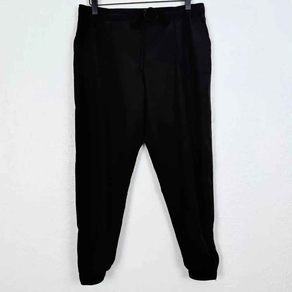 Albion Jetsetters Joggers in Black Size Medium Petite - Picture 2 of 6
